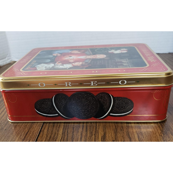 Oreo Cookies Unlock The Magic 1994 Grandfather Remembers Christmas Tin - Picture 3 of 11